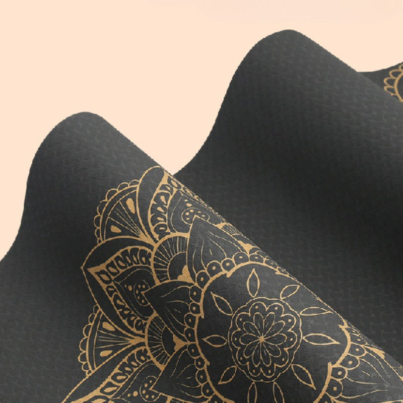 [Thickened Anti-slip Yoga Mat] Nagudi Silent Thickened and Widened Anti-slip Home Fitness Sports Dance Yoga Tpe Yoga Mat for Men and Women