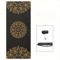 [Thickened Anti-slip Yoga Mat] Nagudi Silent Thickened and Widened Anti-slip Home Fitness Sports Dance Yoga Tpe Yoga Mat for Men and Women