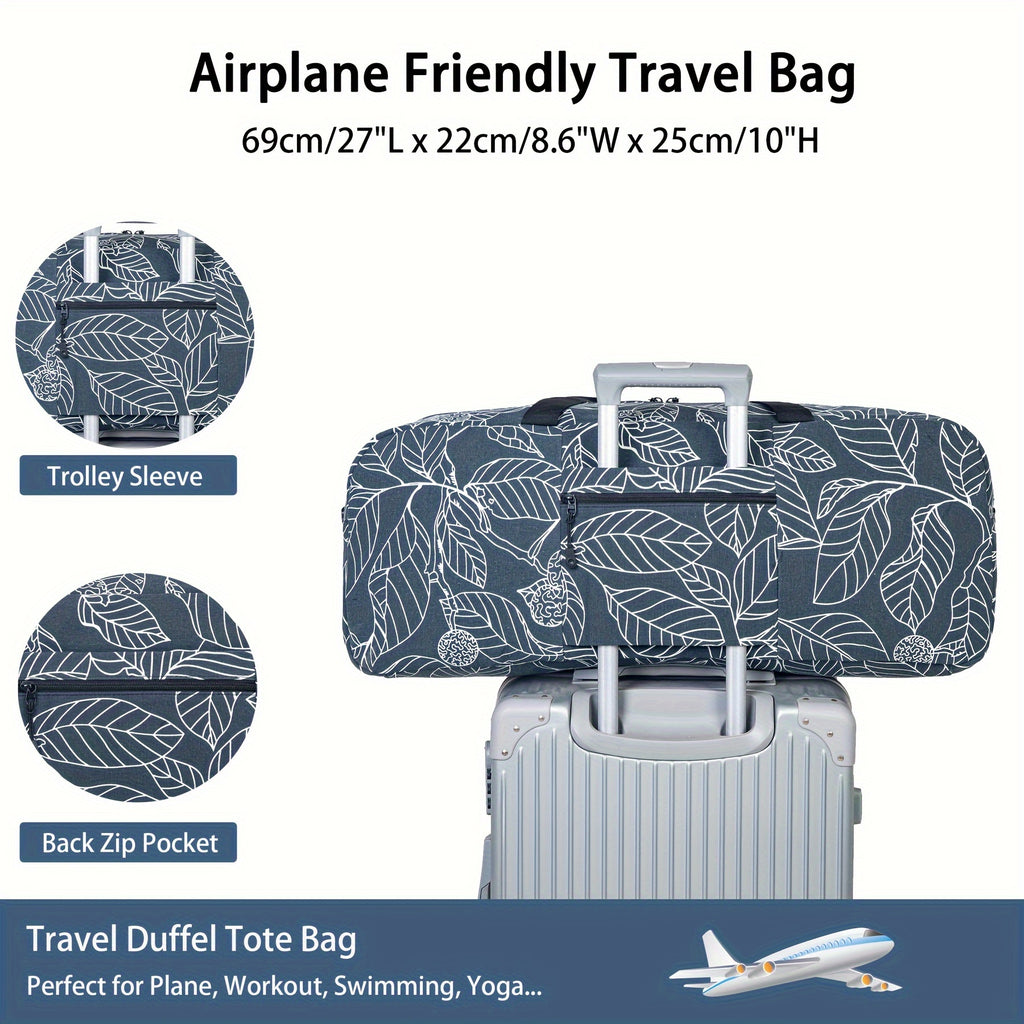 [Durable Gym Bag] Durable, Spacious Unisex Gym Bag with Water Bottle Pocket & Wet Pocket | Yoga Mat Holder Bag - Travel, Swimming, Workout Tote for Men & Women - Airplane Approved