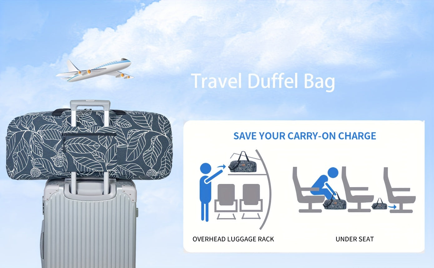 [Durable Gym Bag] Durable, Spacious Unisex Gym Bag with Water Bottle Pocket & Wet Pocket | Yoga Mat Holder Bag - Travel, Swimming, Workout Tote for Men & Women - Airplane Approved