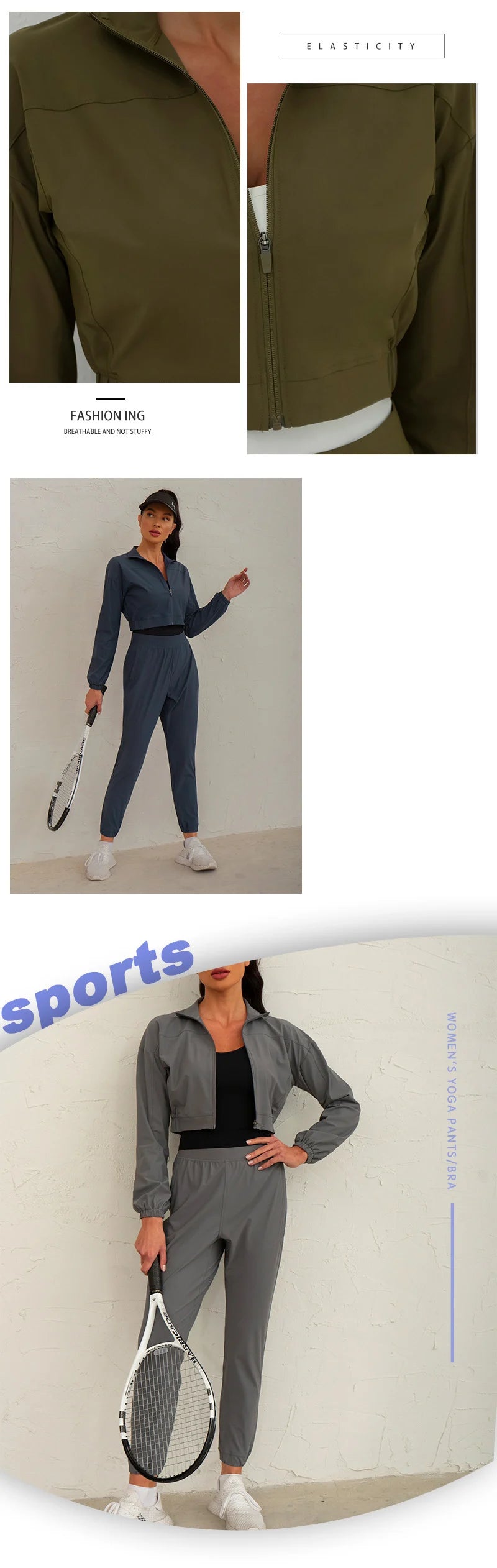Wholesale Custom Logo Comfortable Custom Women Yoga Fitness Wear Sun Protective Top Women Casual Sports Jacket