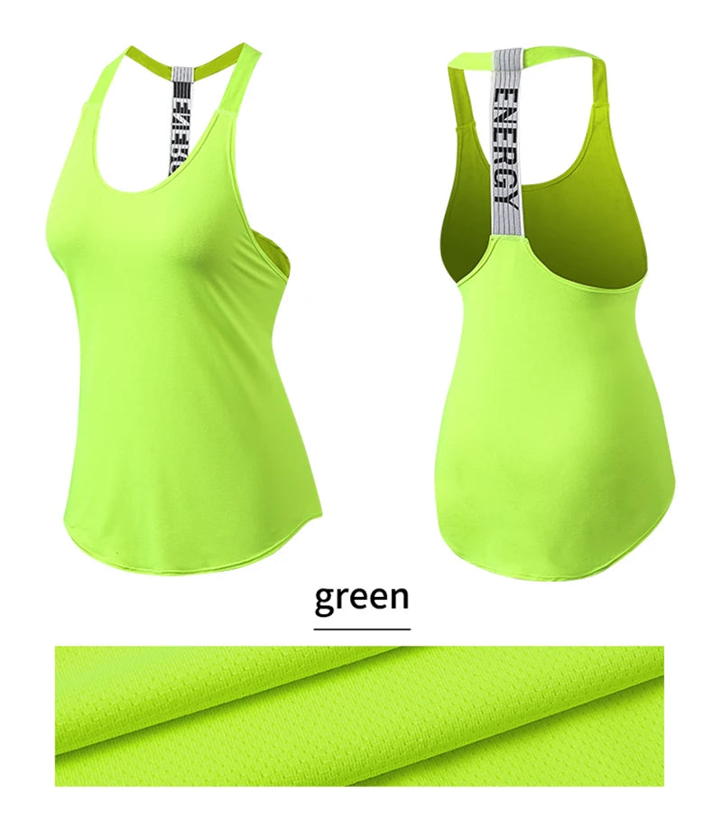 Women Gym Tops Black Sleeveless Yoga Top Women Fitness Shirt Gym Vest Running workout Sports Tops Letter Backless Shirt