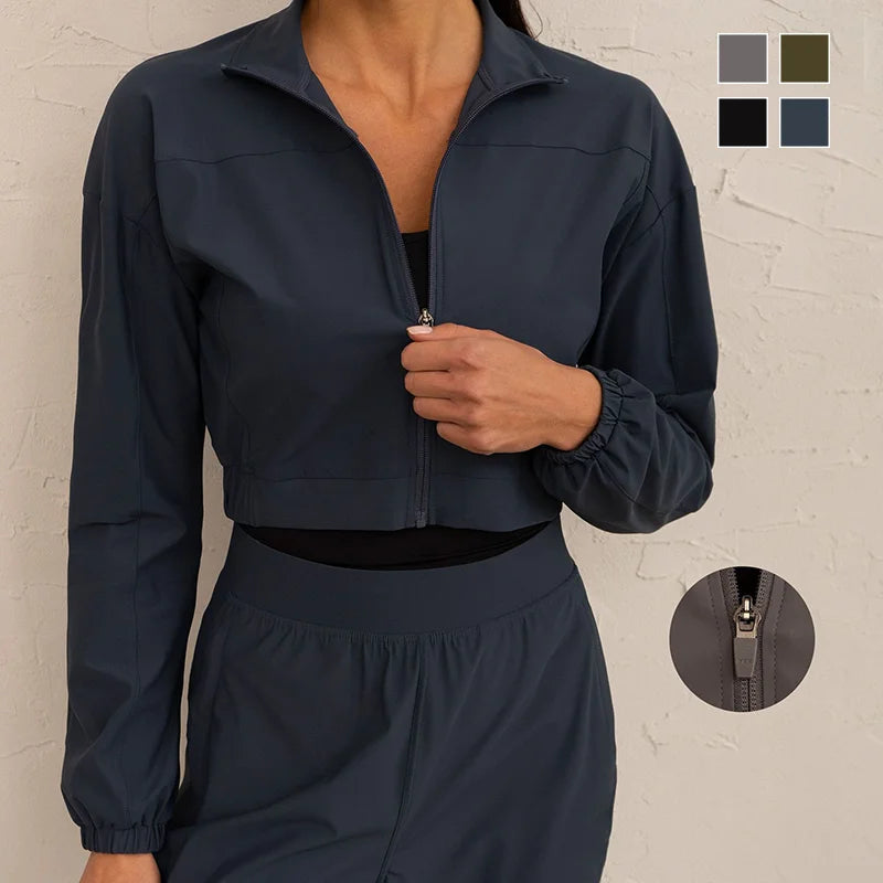 Wholesale Custom Logo Comfortable Custom Women Yoga Fitness Wear Sun Protective Top Women Casual Sports Jacket