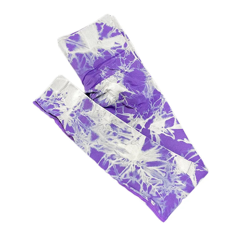 Women Leggings Tie Dye Sports Leggings Women Yoga Pants Fitness Gym Yoga Leggings Grey High Waist Seamless for Adults Red Black