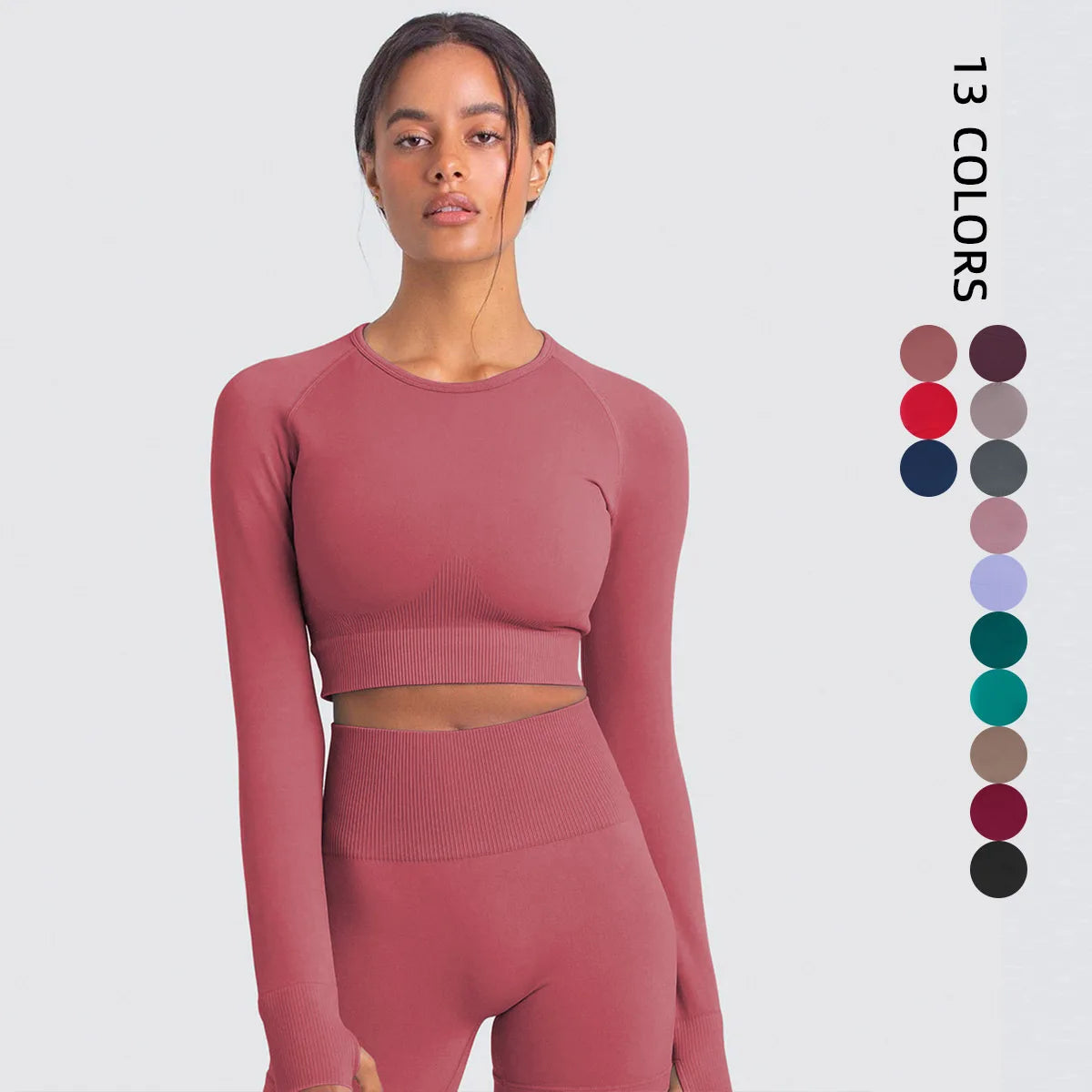 New Knitted Seamless Women Yoga Top Running Outerwear Long Sleeves Top Female Gym Training Yoga Top