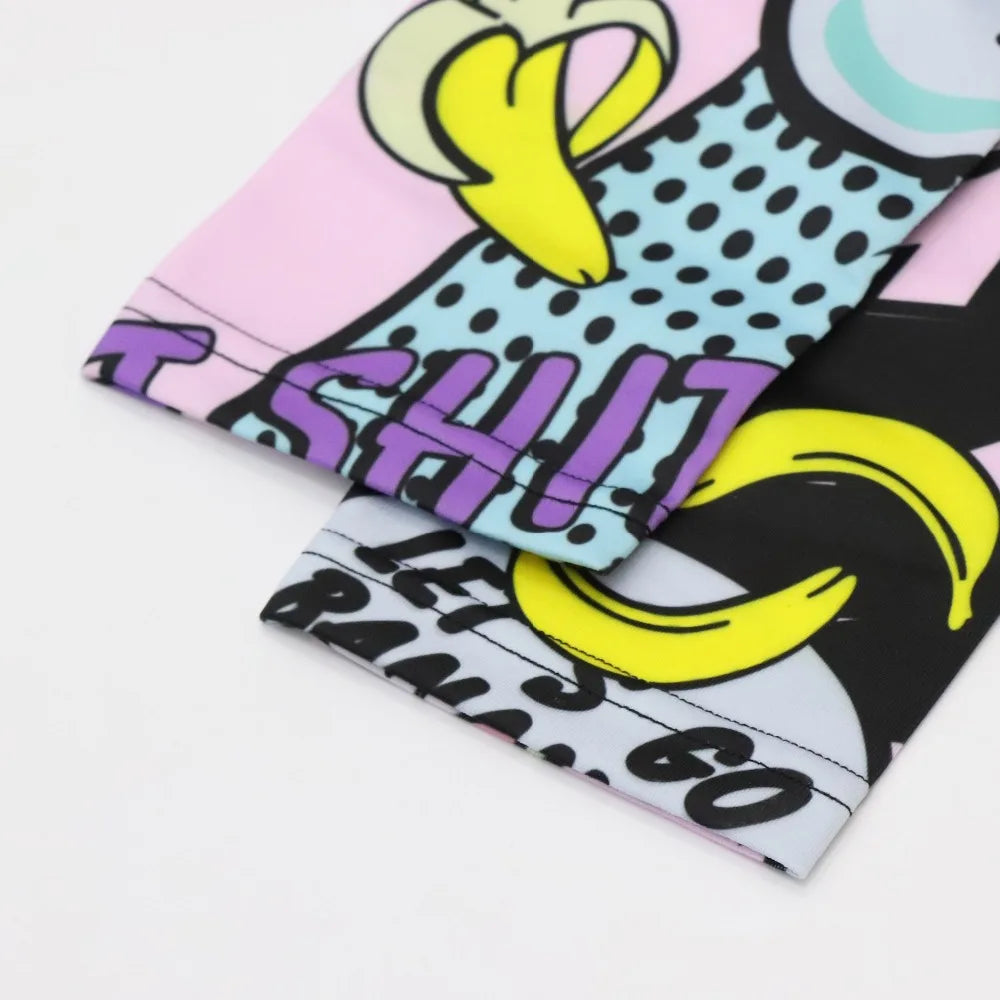 Yoga Set Women Tracksuit Graffiti Sportswear Yoga Set Tracksuit For Women, Workout Set Clothes Gym Clothes 2 Piece Set Leggings