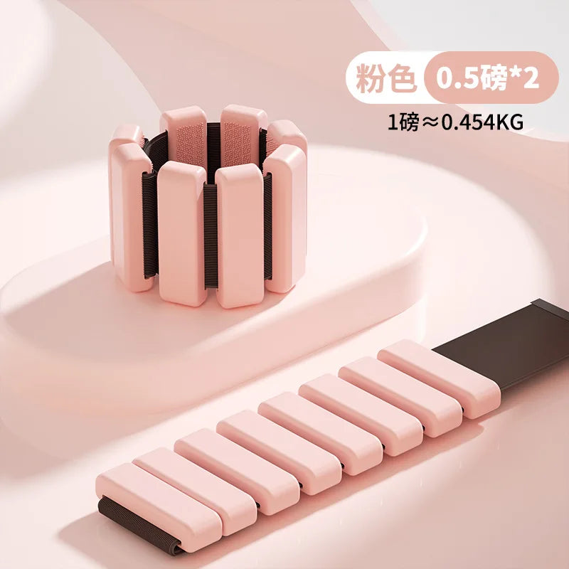 Adjustable Ankle Weights for Women Men,Wrist Weights Set for Walking Running,1 Pair (0.5Lbs Each) Removable and Portable