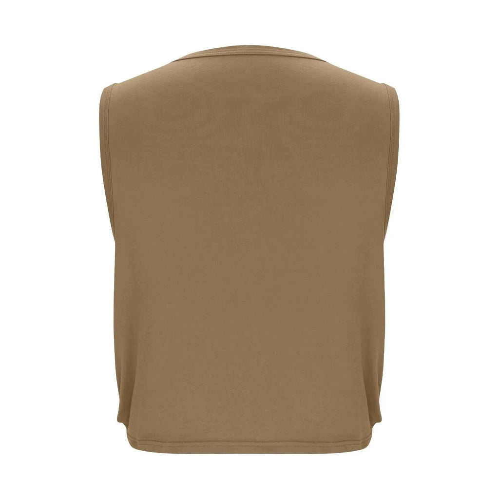 Women'S Fashion Round Neck Yoga Wear Sleeveless Athletic Vest Casual Top Ropa De Mujer Woman Clothes Top Mujer Summer Tops