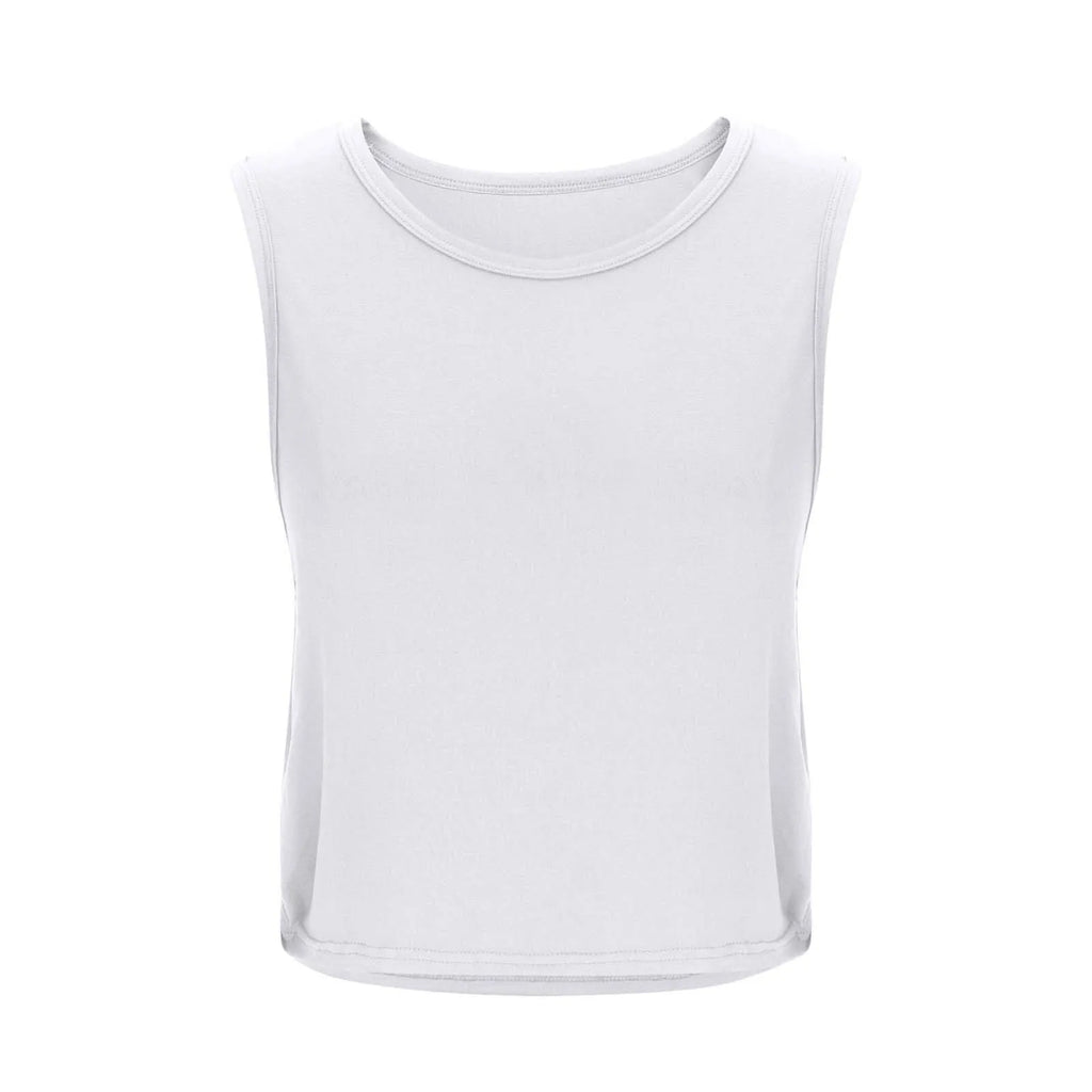 Women'S Fashion Round Neck Yoga Wear Sleeveless Athletic Vest Casual Top Ropa De Mujer Woman Clothes Top Mujer Summer Tops