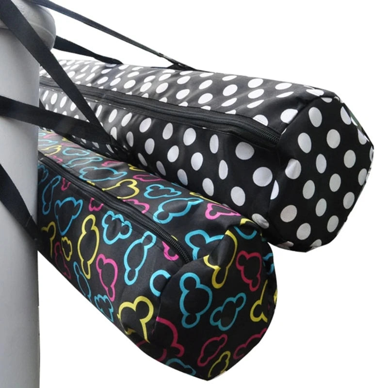 Yoga Mat Bag, Exercise Yoga Mat Carrying Bag with Smooth Zippers & Wide Strap Large Watertight Yoga Mat Storage Pockets 69HD