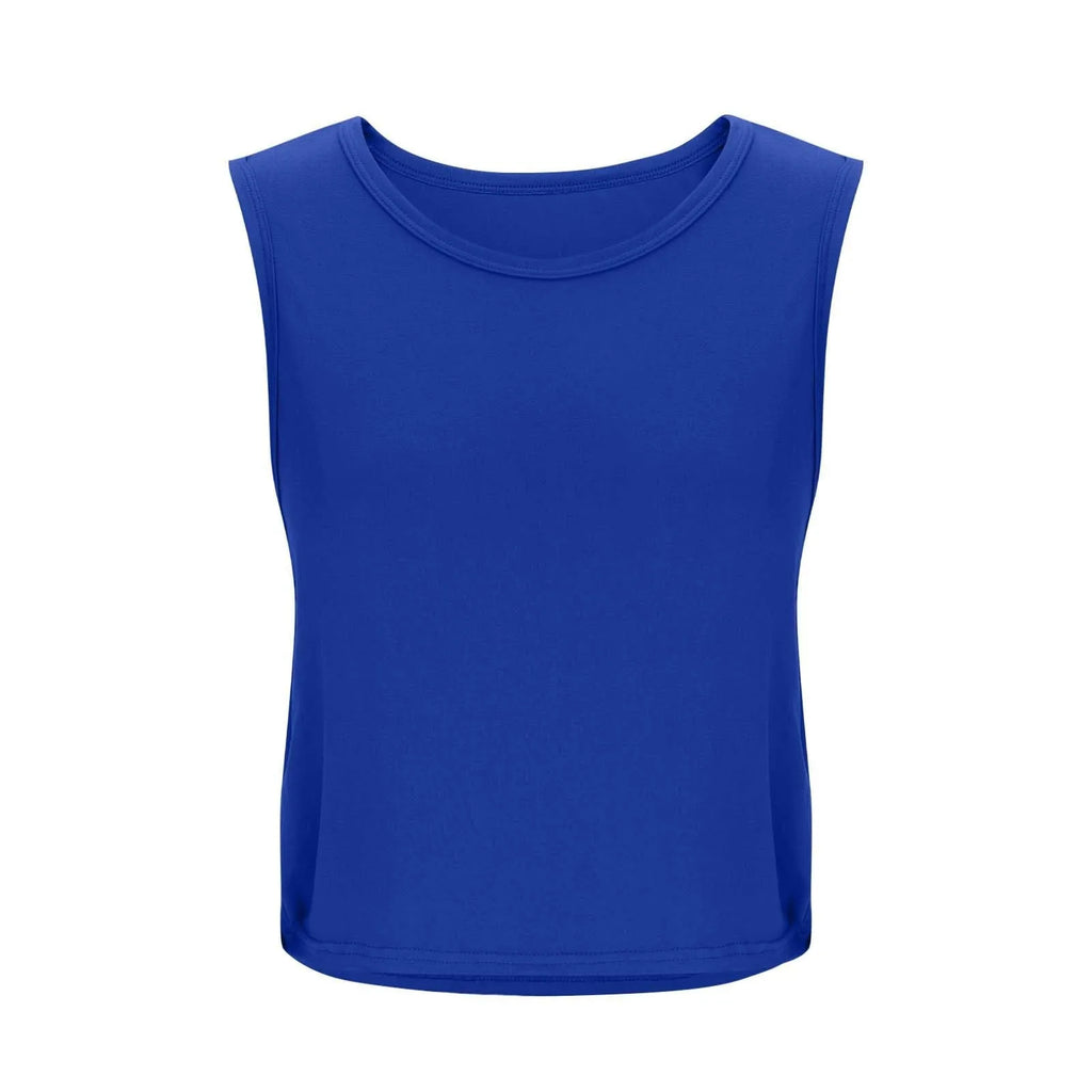 Women'S Fashion Round Neck Yoga Wear Sleeveless Athletic Vest Casual Top Ropa De Mujer Woman Clothes Top Mujer Summer Tops