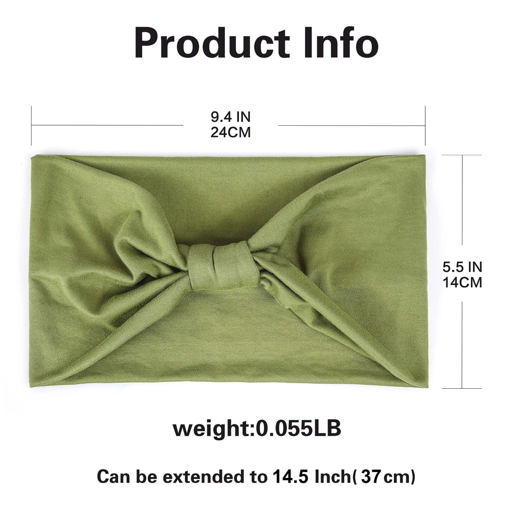 Wide Headbands For Women Non Slip Soft Elastic Hair Bands Yoga Running Sports Workout Gym Head Wraps Turbans Bandana