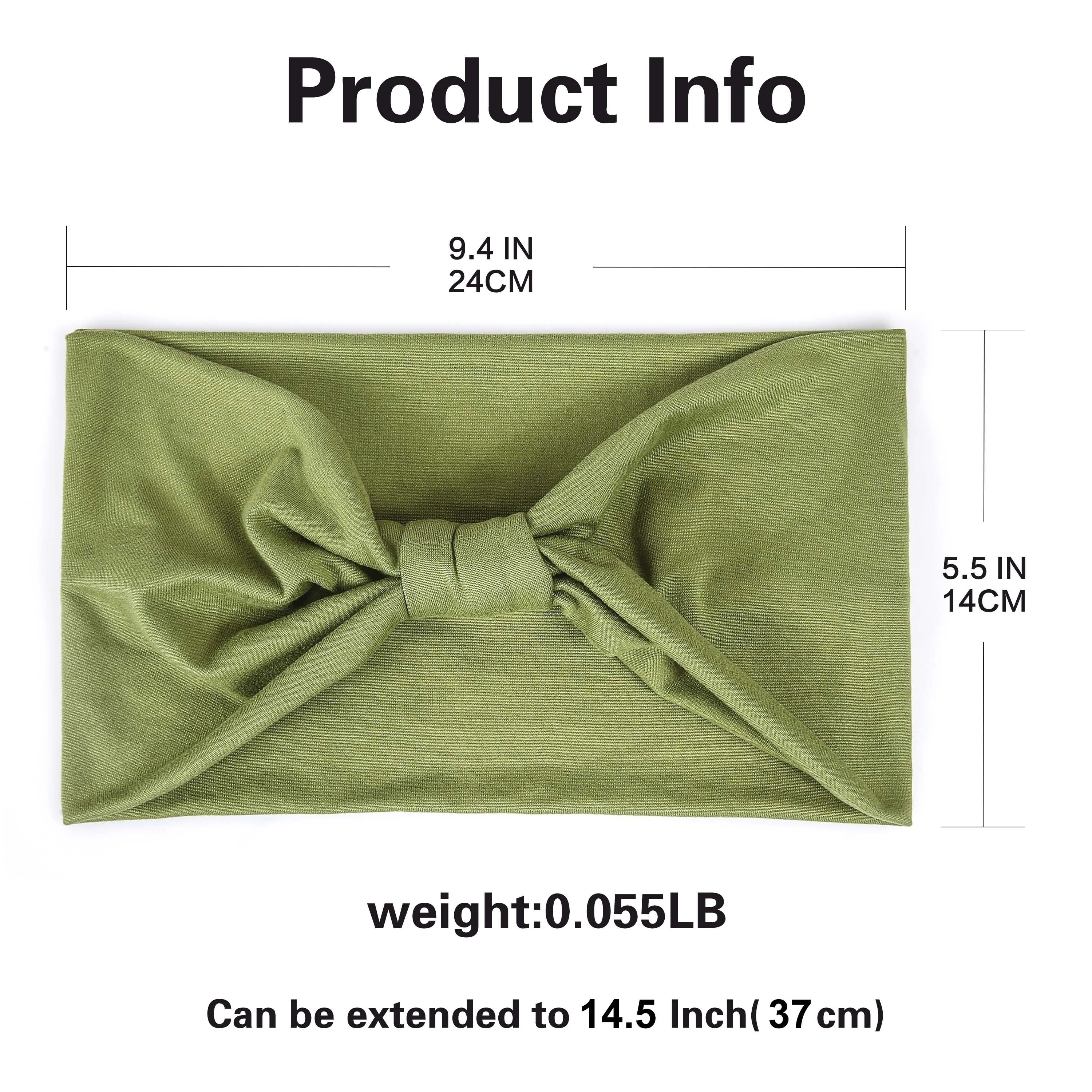 Wide Headbands For Women Non Slip Soft Elastic Hair Bands Yoga Running Sports Workout Gym Head Wraps Turbans Bandana