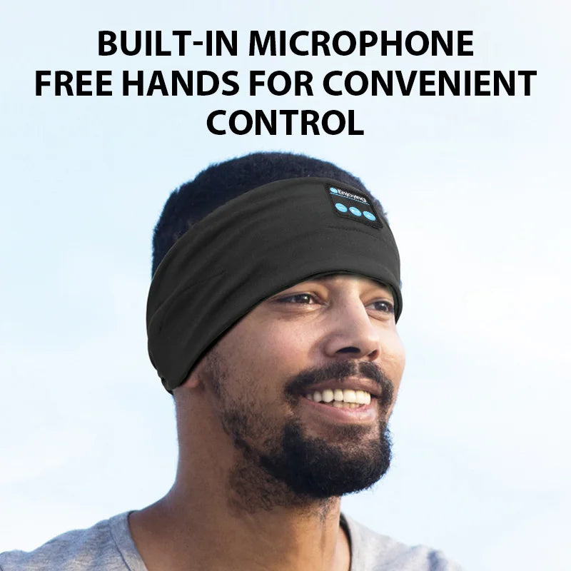 Sports Headbands Wireless Bluetooth Headphone Headband Sleeping Music Eye Mask Soft Elastic Yoga Hairbands Outdoor Sweatbands