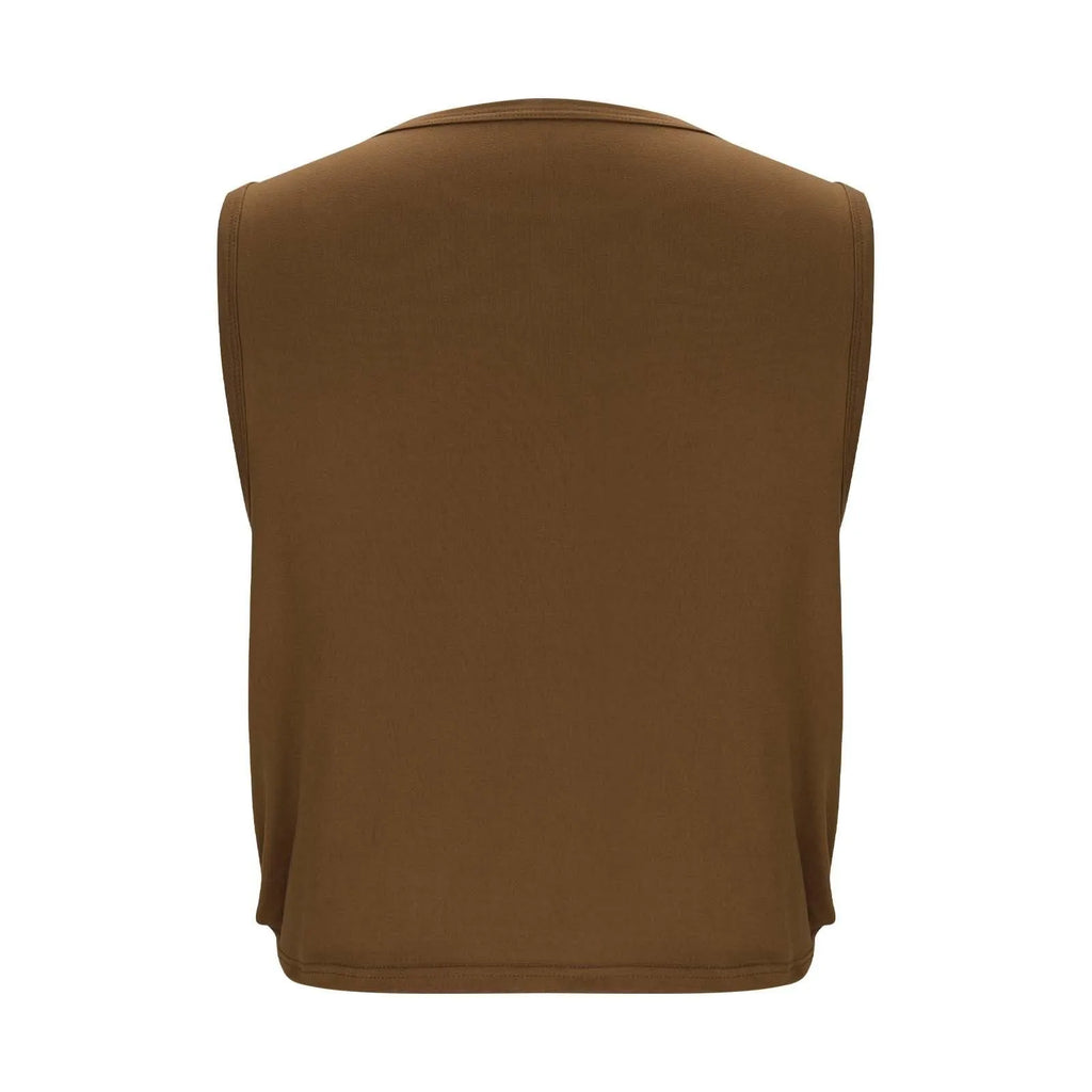 Women'S Fashion Round Neck Yoga Wear Sleeveless Athletic Vest Casual Top Ropa De Mujer Woman Clothes Top Mujer Summer Tops