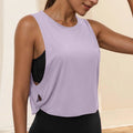 Women'S Fashion Round Neck Yoga Wear Sleeveless Athletic Vest Casual Top Ropa De Mujer Woman Clothes Top Mujer Summer Tops