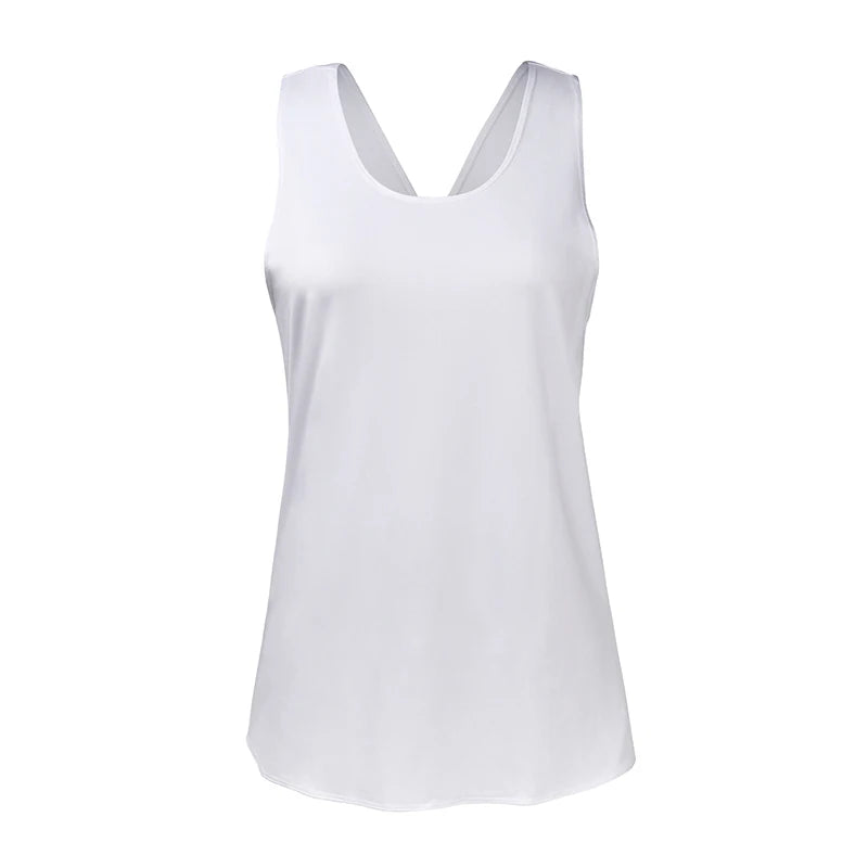 Yoga Shirt Women Gym Shirt Quick Dry Sports Shirts Cross Back Gym Top Women's Fitness Shirt Sleeveless Sports Top Yoga Vest