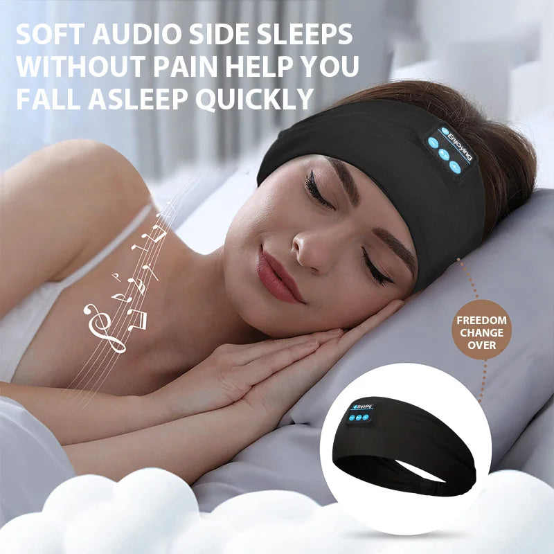 Sports Headbands Wireless Bluetooth Headphone Headband Sleeping Music Eye Mask Soft Elastic Yoga Hairbands Outdoor Sweatbands