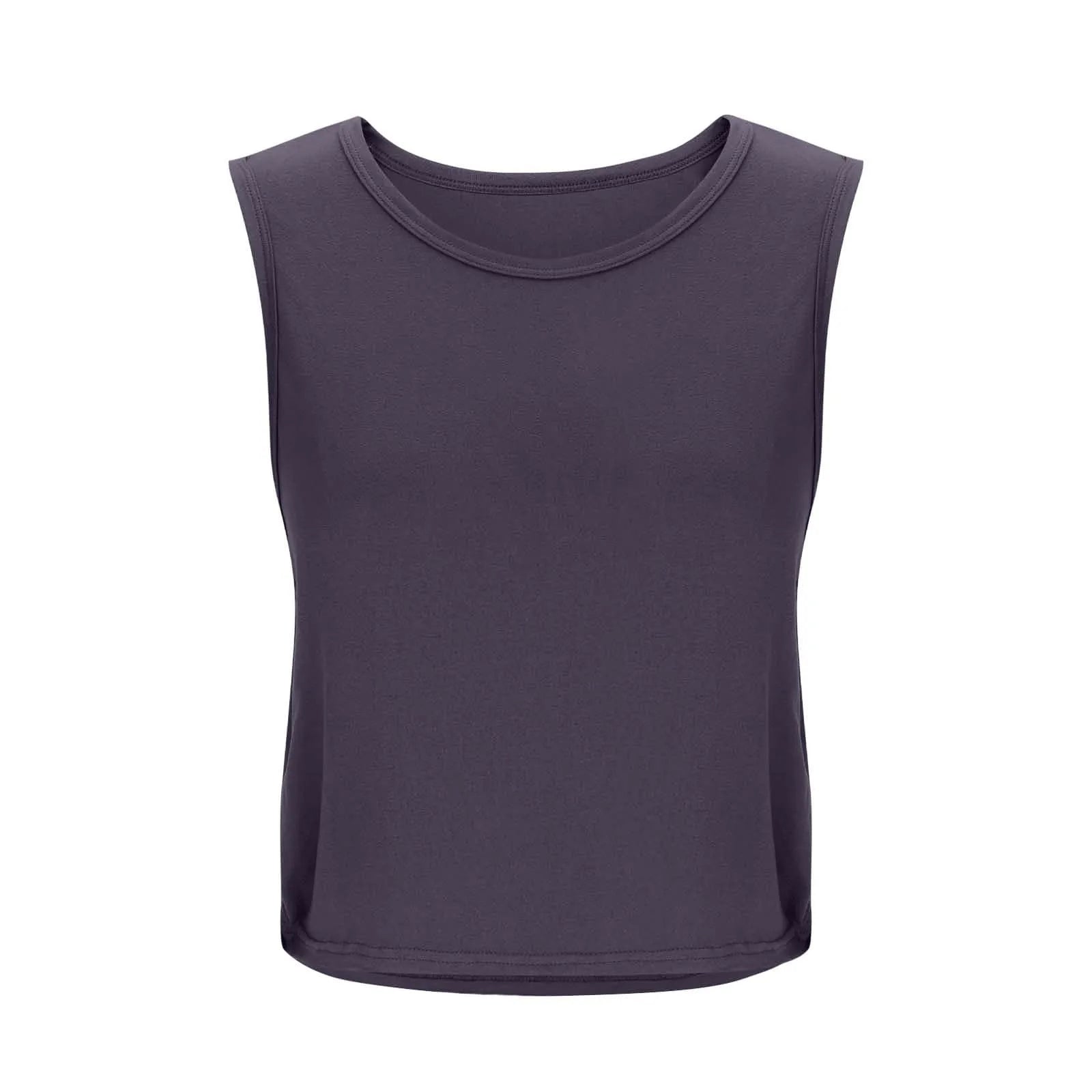 Women'S Fashion Round Neck Yoga Wear Sleeveless Athletic Vest Casual Top Ropa De Mujer Woman Clothes Top Mujer Summer Tops